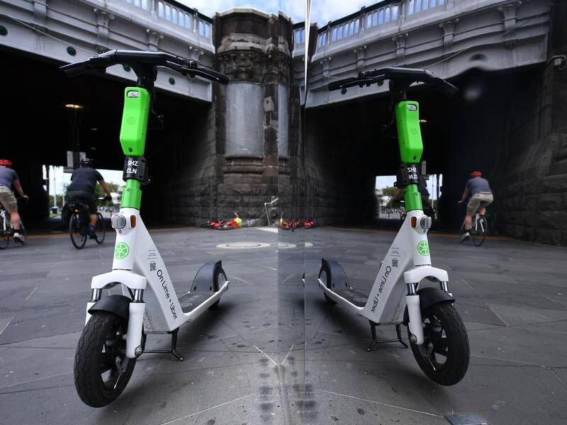 Batteries used in e-bikes and e-scooters caused 90 fires in NSW in 2022 and 2023. (James Ross/AAP PHOTOS)