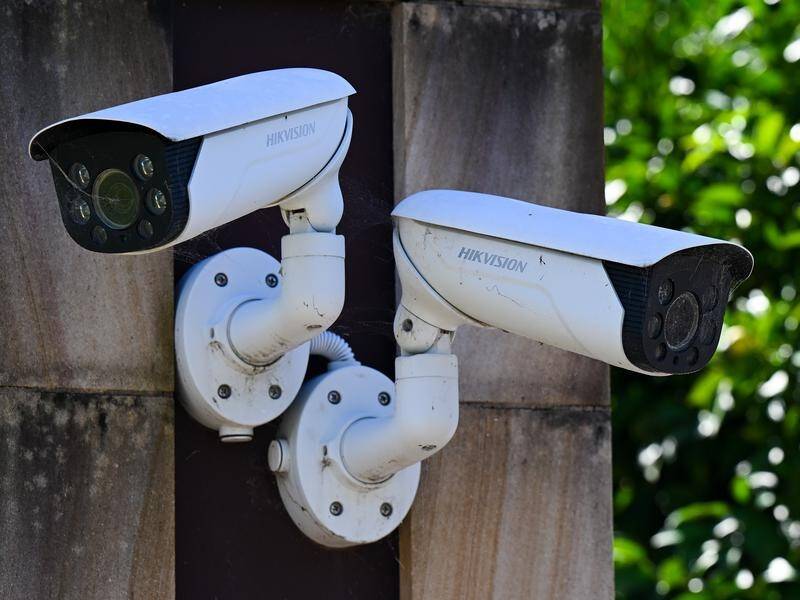 Reports suggest there are 9000 internet-enabled Hikvision cameras in metropolitan Melbourne. (Lukas Coch/AAP PHOTOS)
