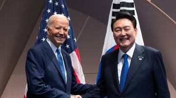 President Joe Biden and South Korean President Yoon Suk Yeol have approved new defence guidelines. (EPA PHOTO)