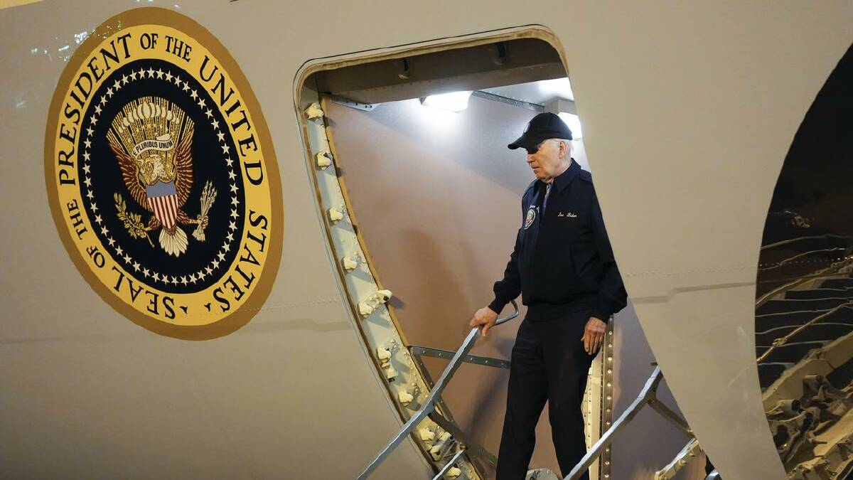 US President Joe Biden has not been seen in public since testing positive for COVID-19 on Wednesday. (AP PHOTO)