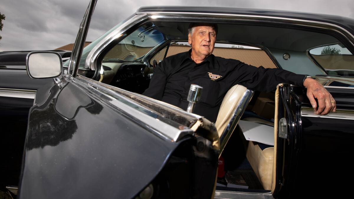 Summernats founder Chic Henry in his beloved 1962 Chevrolet Impala. Picture: Sitthixay Ditthavong