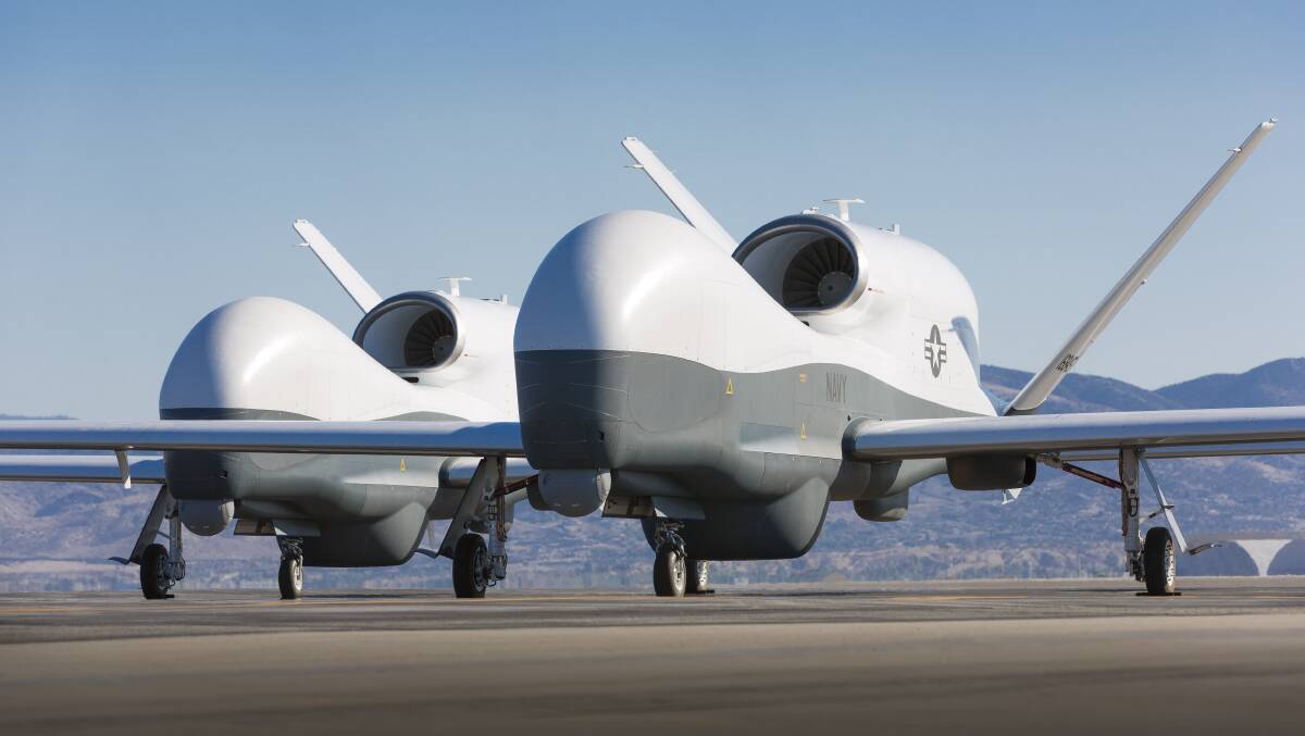 Northrop Grumman Triton drones. Picture supplied
