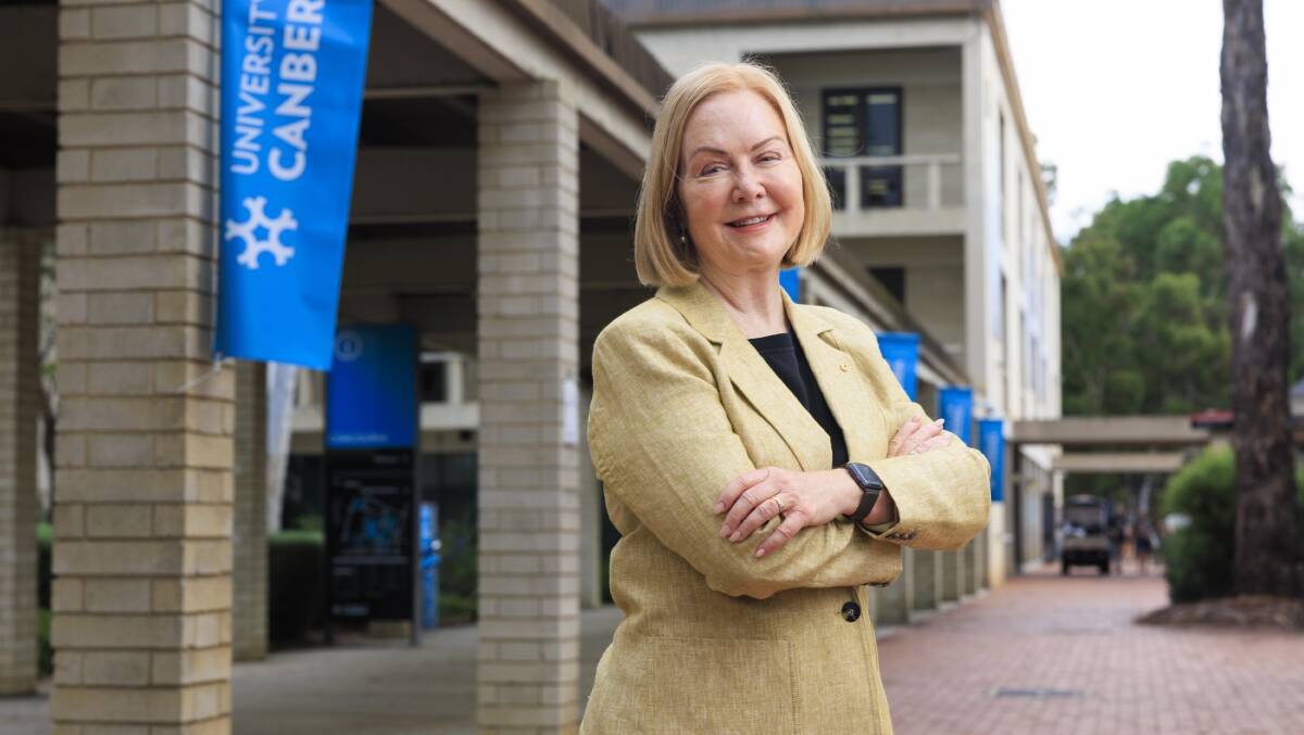 Chancellor of the University of Canberra, Lisa Paul. Picture by Keegan Carroll