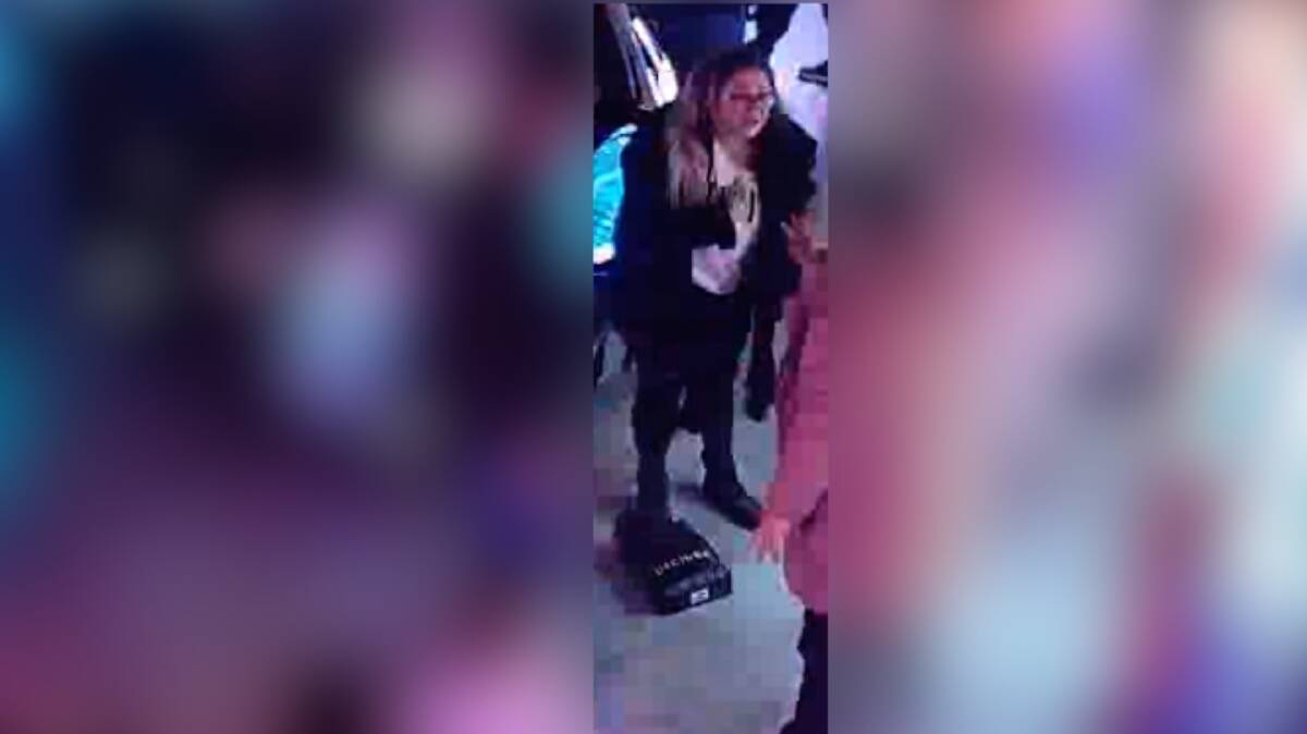 Police have released images of a woman in relation to an assault at Kingpin. Picture ACT Policing 