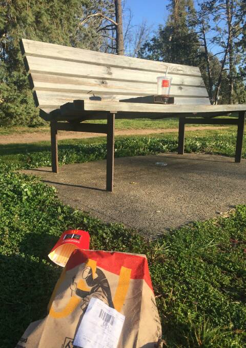 There's something about McDonald's that makes its customers far more likely to leave their rubbish behind. Picture: Mark Kenny