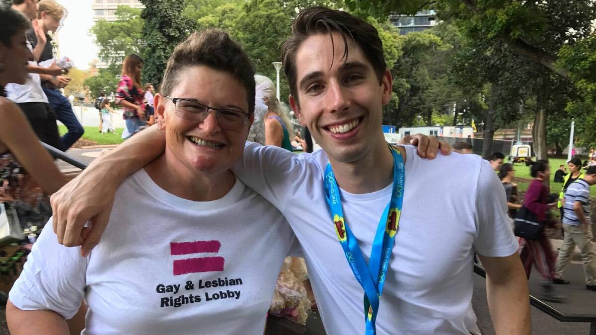 Jack Whitney (right). Picture: New South Wales Gay & Lesbian Rights Lobby