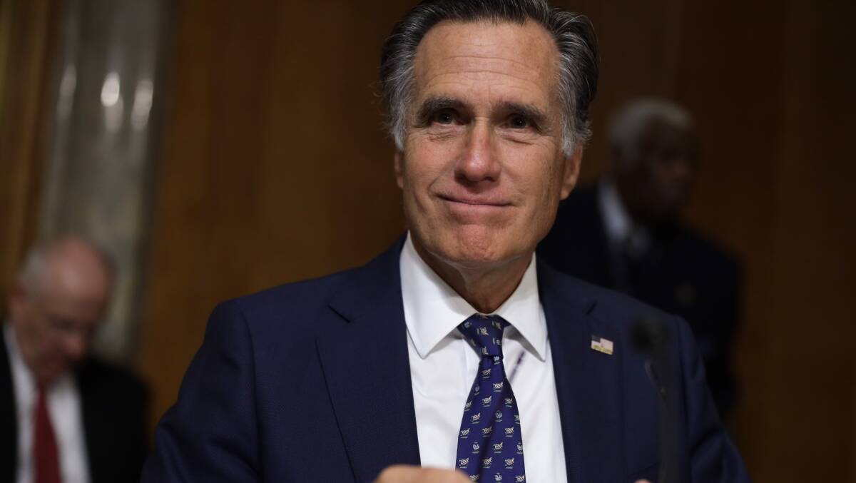 Utah Senator Mitt Romney will be a key figure to watch if the impeachment of President Trump goes to a conviction vote in the Senate. Picture: Getty Images