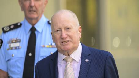 Police Minister Mick Gentleman. Picture by Keegan Carroll 