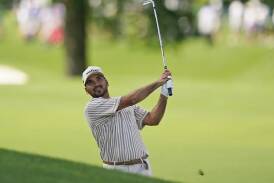 Australian Jason Day (pic) is tied second with Rory McIlroy at the Wells Fargo Championship. (AP PHOTO)