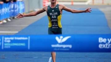 After his Wollongong win, Luke Willian has finished third in Japan to qualify for the Paris Games. (HANDOUT/AUSTRIATHLON)