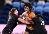 Canada have proven too strong for Australia, despite an improved Wallaroos performance. (Dan Himbrechts/AAP PHOTOS)