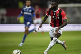 Jeremie Boga was on target for Nice in their vital 1-0 win over Le Havre in the French league. (AP PHOTO)